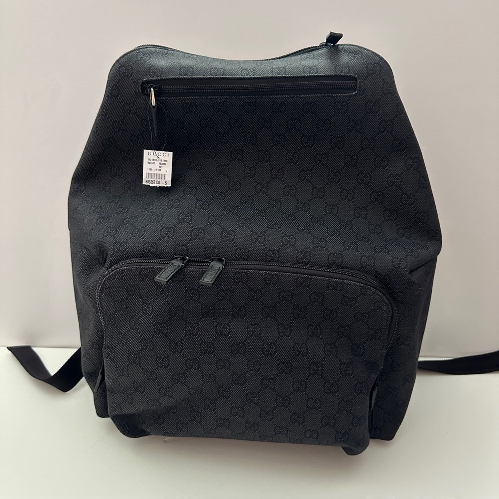 BRAND NEW Gucci GG Black Canvas Men’s Backpack Large